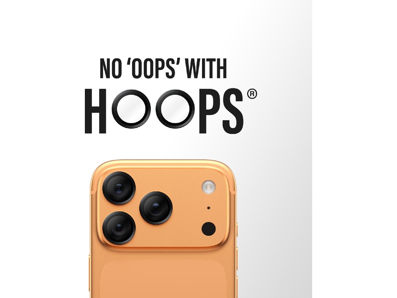 PanzerGlass iPhone 17 Pro / 17 Pro Max / 16 Pro / 16 Pro Max Hoops Linsebeskytter (sort) Skjermbeskyttelse