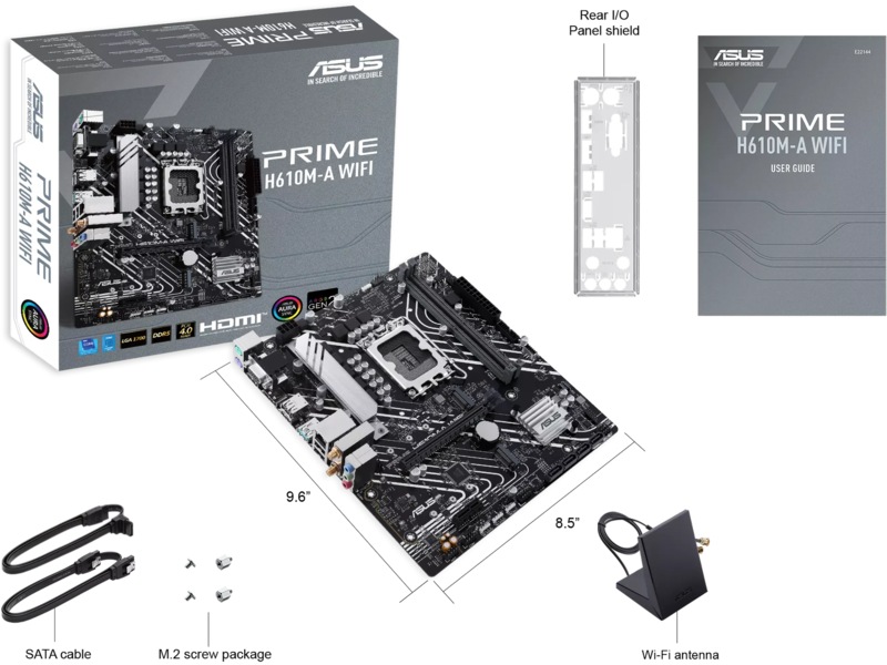 ASUS PRIME H610M-A WIFI Hovedkort Intel Socket