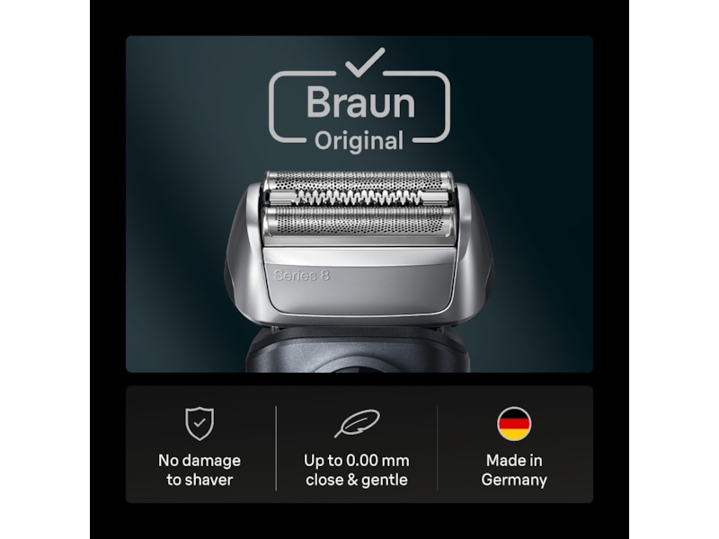 Braun Series 8 ORIGINAL Barberhode-Refill 83M Tilbehør til barbermaskiner