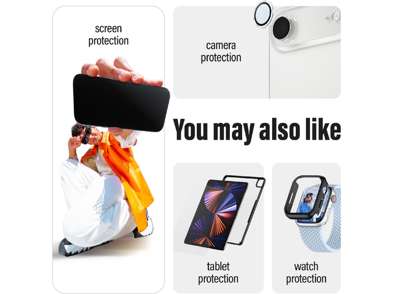 PanzerGlass CARE iPhone Air Urban Explorer deksel (gjennomsiktig/sort) Deksel til mobiltelefon