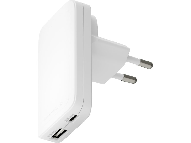 dbramante1928 re-charge Pro EU/US Slim Vegglader (hvit) Mobilladere