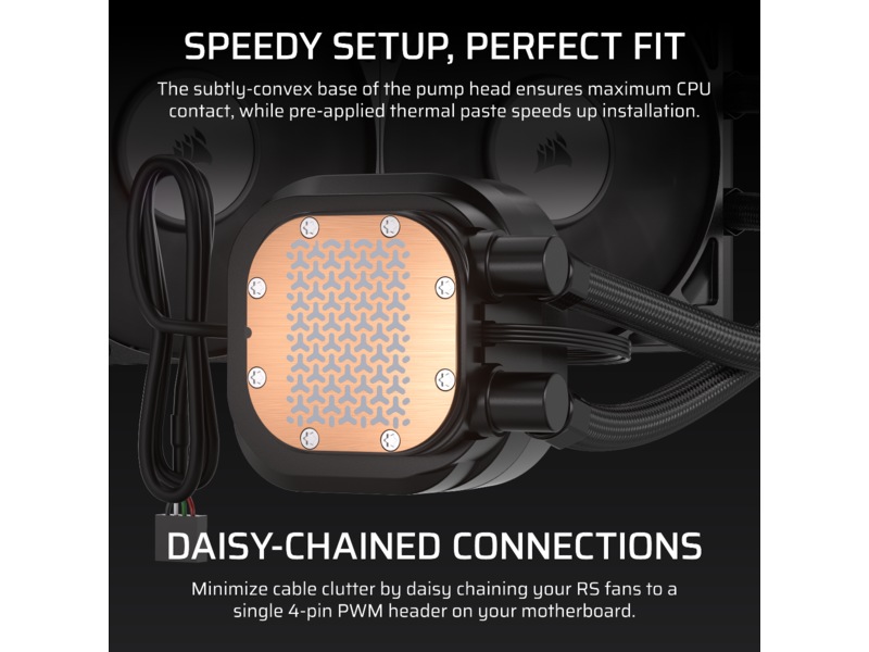 Corsair Nautilus 360 RS LCD Kjøler (sort) CPU - Vannkjøling