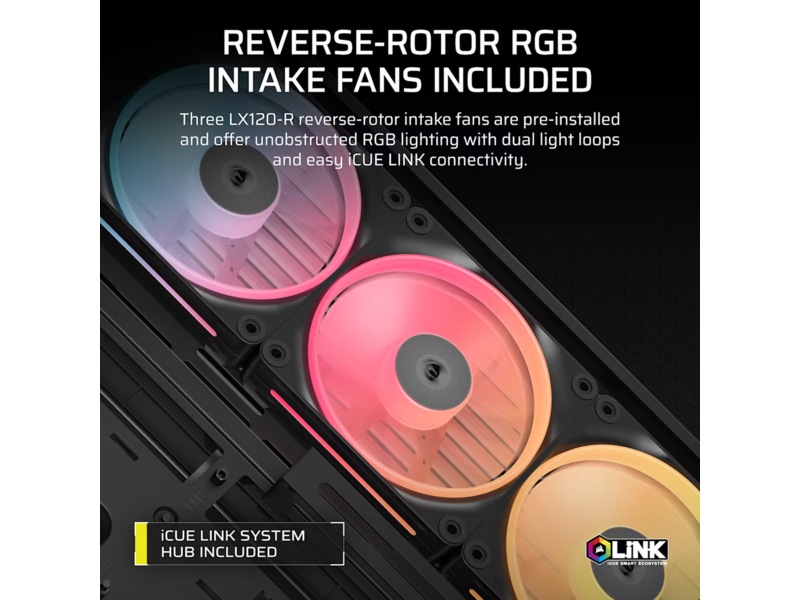 Corsair FRAME 4500X LX-R RGB Mid Tower (sort) Midi tower