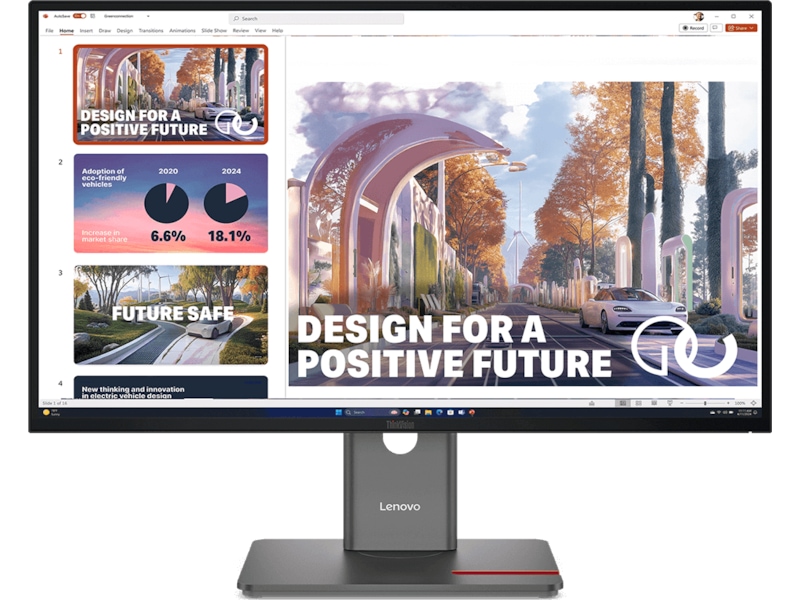 Lenovo 27" skjerm ThinkVision P27QD-40 Skjermer