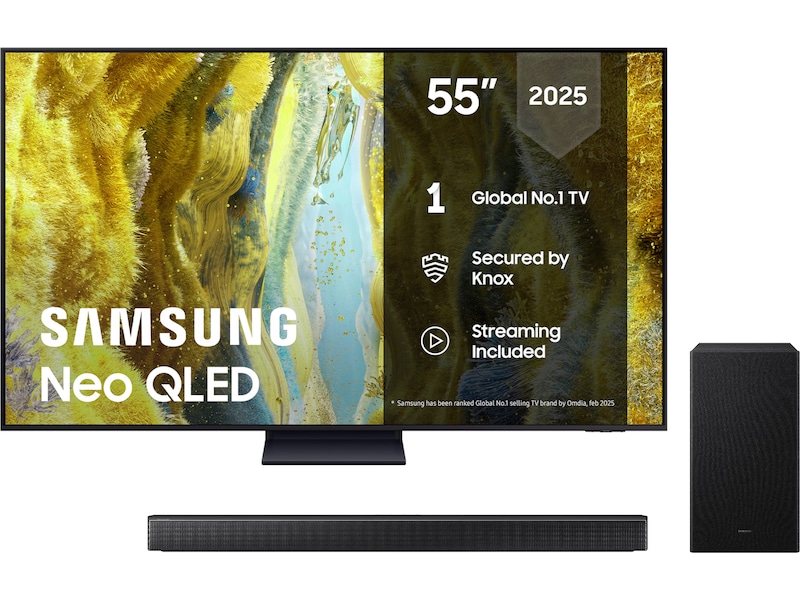 Samsung 55" QN73F Neo QLED 4K Mini LED Smart TV (2025) 50 - 59 tommer TV