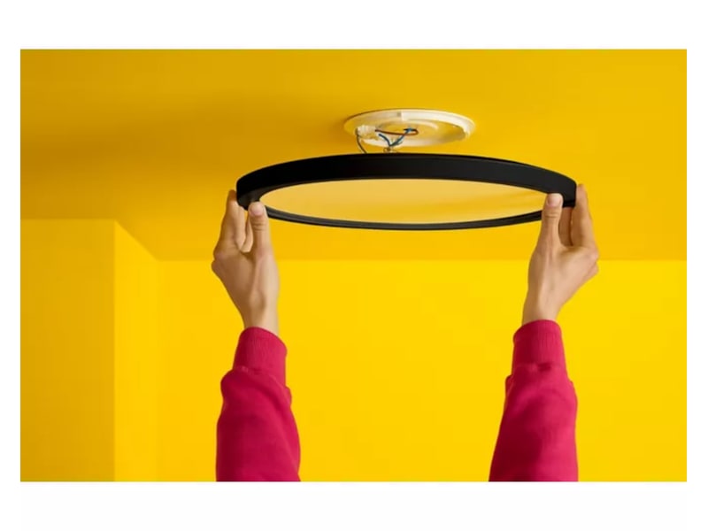 WiZ SuperSlim RGB Taklampe 22W (sort) Taklampe