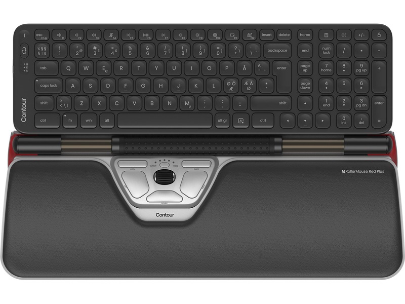 Contour Balance Mid-Size Rollermouse Red Combo Trådløs Ergonomi