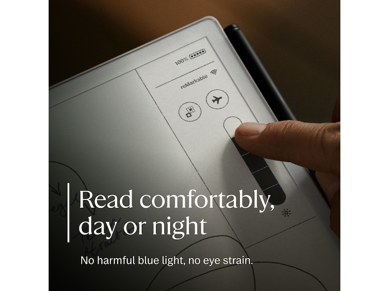 reMarkable Paper Pro Move 7.3" inkl. Marker Plus & Book Folio (sort skinn) Digitale notatblokker & tilbehør