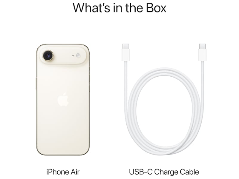 iPhone Air 1TB (lys gull) Mobiltelefoner