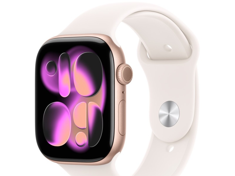 Apple Watch Series 11 GPS 46mm Aluminium (rosegull) Smartklokker