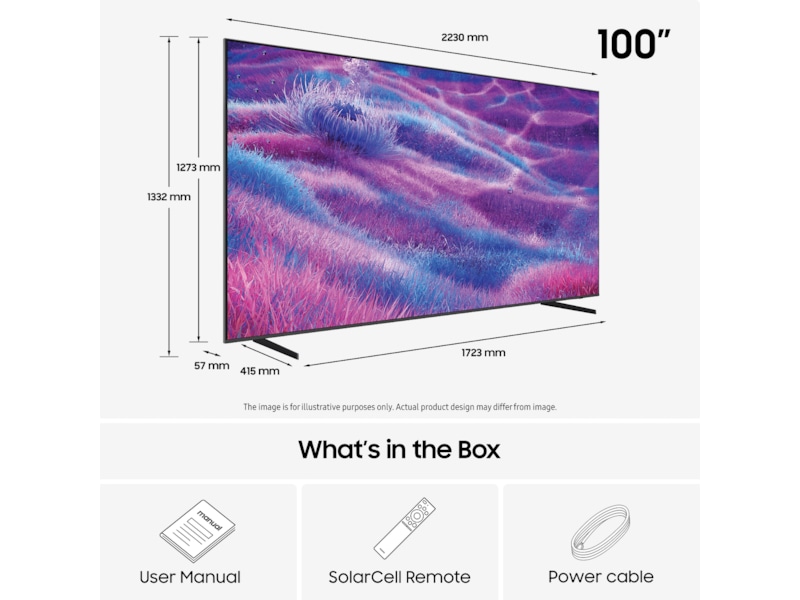 Samsung 100" QN80F Neo QLED 4K Smart TV (2025) Over 80 tommer TV