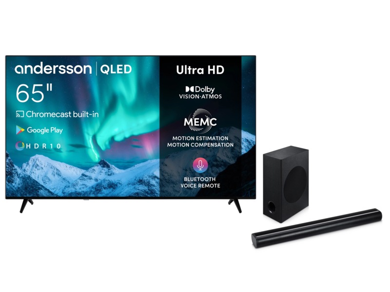 Andersson 65" 4K QLED-TV QLED6550UHD 60 - 69 tommer TV