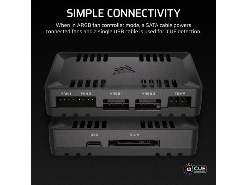 Corsair Commander Duo Lys og Vifte Controller Viftestyring