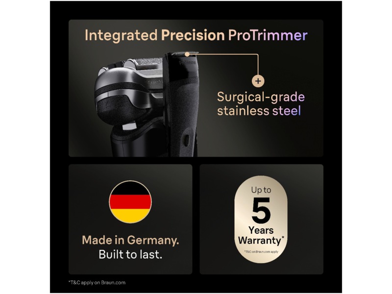 Braun Series 9 PRO+ Elektrisk Barbermaskin 9660CC -B-Grade Demo trening & velvære