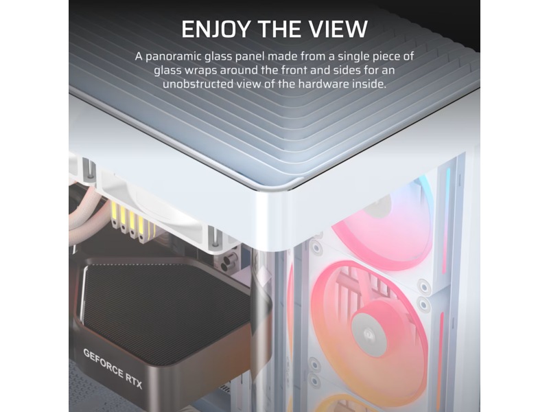 Corsair FRAME 4500X LX-R RGB Mid Tower (hvit) -B-Grade Demo annet i datautstyr