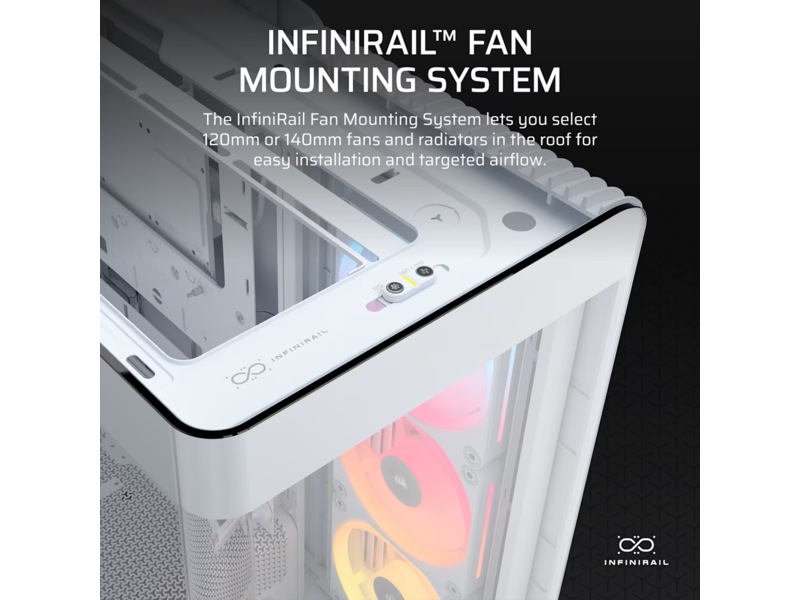 Corsair FRAME 4500X LX-R RGB Mid Tower (hvit) -B-Grade Demo annet i datautstyr