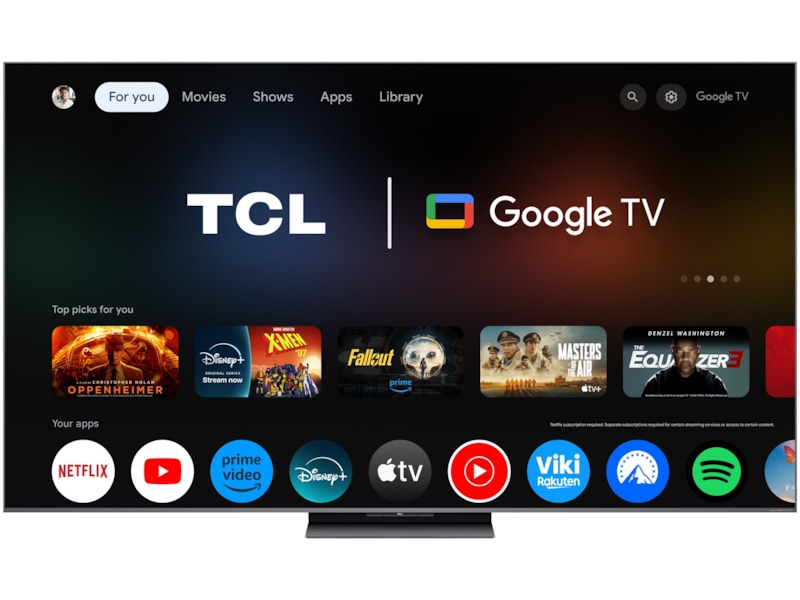TCL 65" C8K 4K QD-Mini LED Google TV -B-Grade Demo TV/projektor
