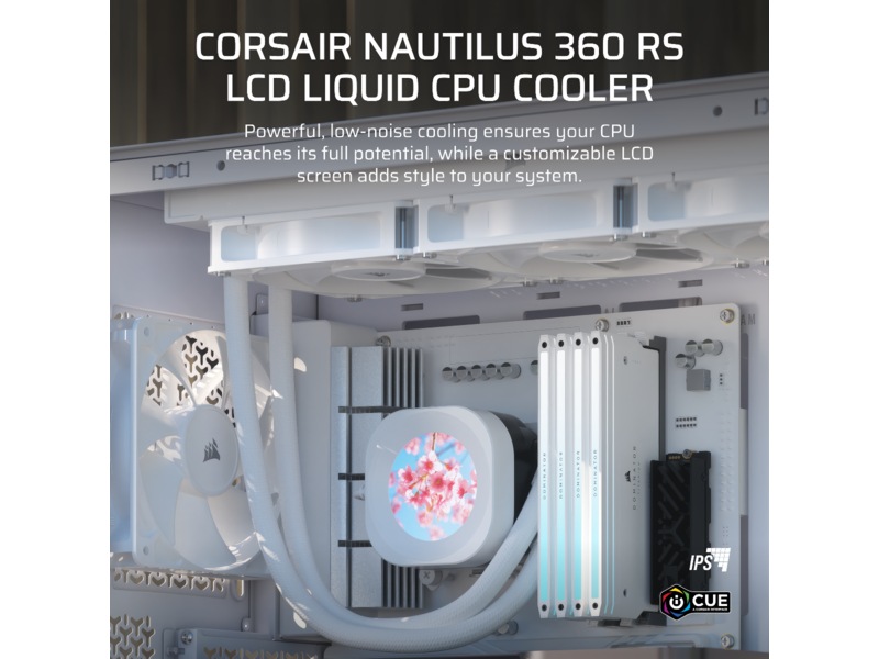 Corsair Nautilus 360 RS LCD Kjøler (hvit) -B-Grade Demo annet i datautstyr