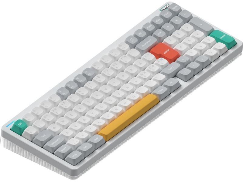 NuPhy Halo96 V2 trådløst gamingtastatur (Ionic White / lemon switches) Gamingtastatur