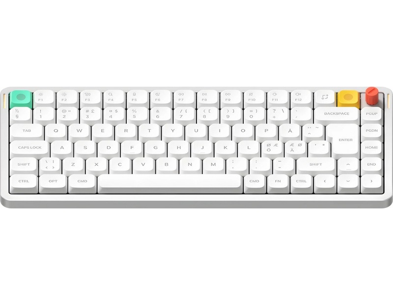 NuPhy Air75 V3 trådløst gamingtastatur (nova white / blush nano) Gamingtastatur