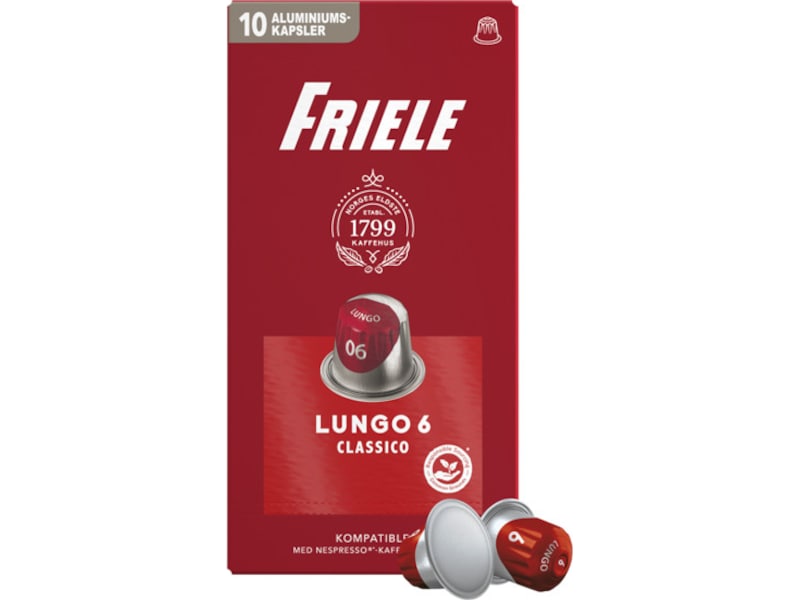 Friele Lungo Classico 6 10-pakning Kaffekapsler