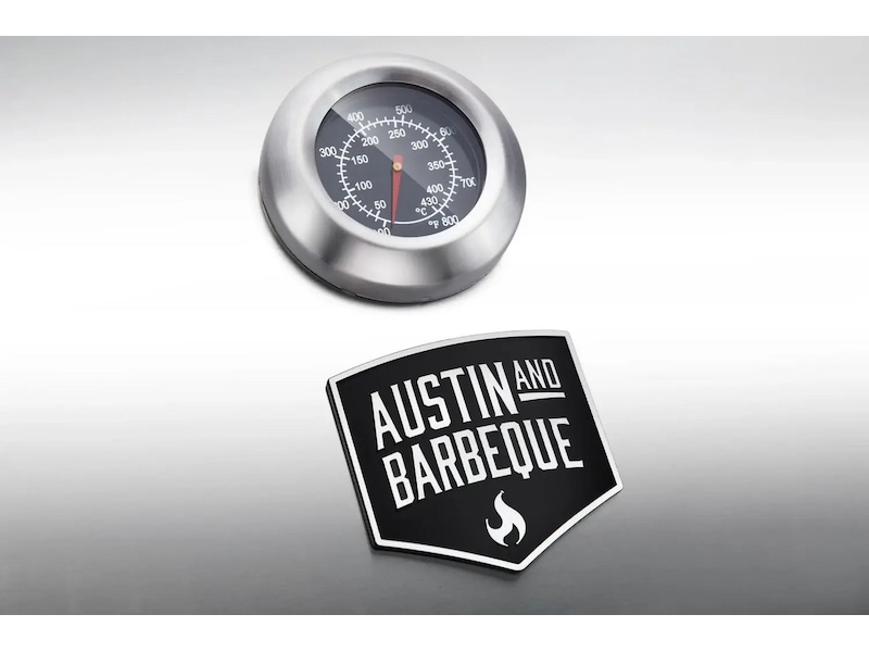 Austin and Barbeque Klassisk gassgrill med seks brennere og sidebord Grill