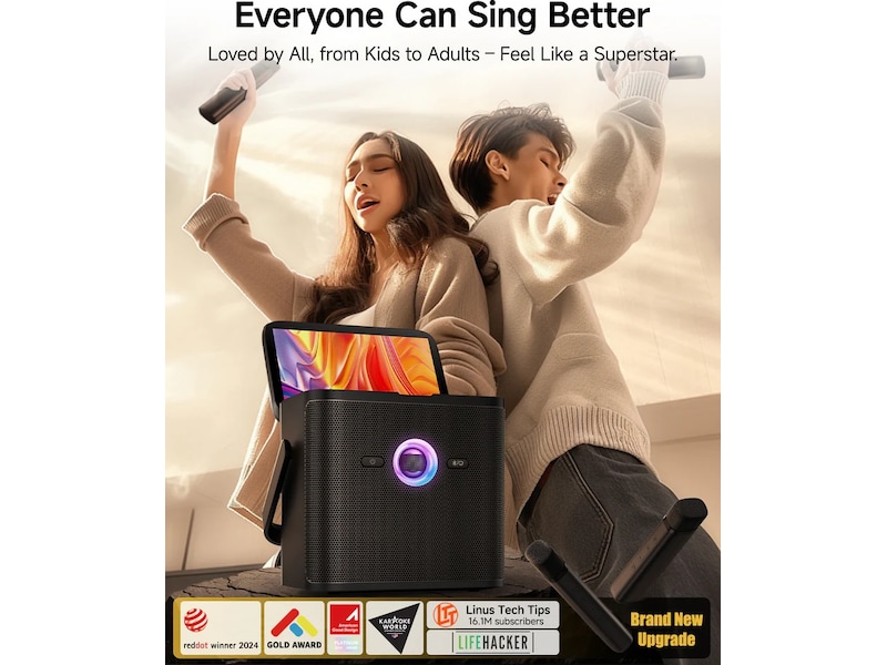 Nedis Ikarao Shell S3 Smart karaokehøyttaler 80W Trådløs / Bluetooth-høyttaler