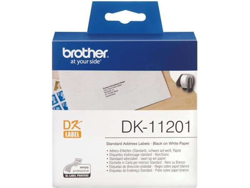 Brother Adresseetiketter, rull à 400 stk Label-produkter