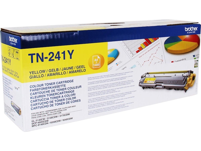 Brother Toner TN241Y Gul Lasertoner