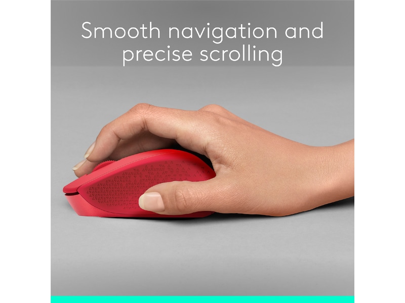 Logitech M330 Silent Plus Trådløs Rød Mus