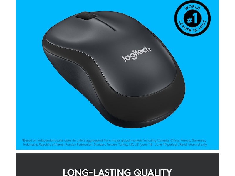 Logitech M220 Silent trådløs PC mus, Svart Mus