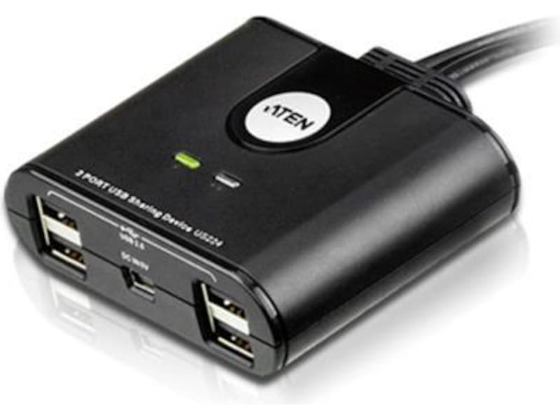 ATEN 2-Port USB Switch Dockingstasjon & USB-HUB