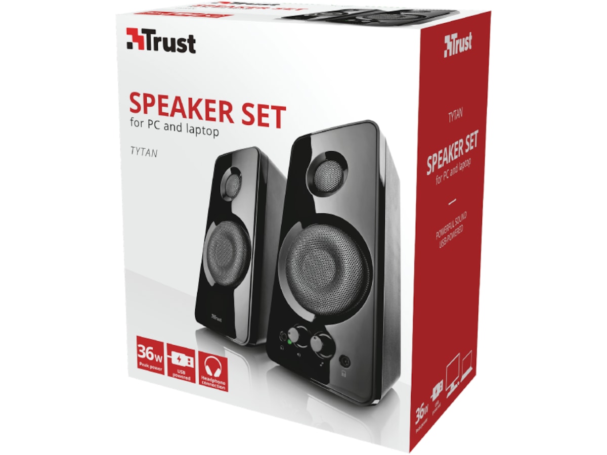 Trust Tytan 2.0 høyttalere 2.0 Høyttalere