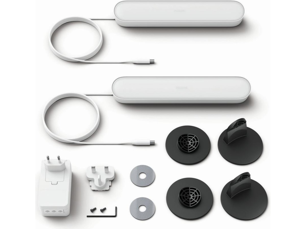Philips Hue Play light bar 2-pakning (hvit) Led strips & underholdning