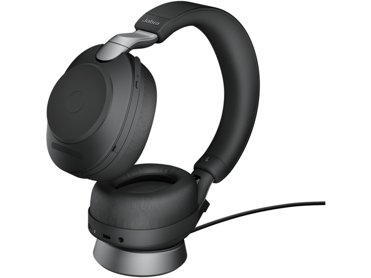 Jabra Evolve2 85, Link380a UC Stereo Stand Black Headset
