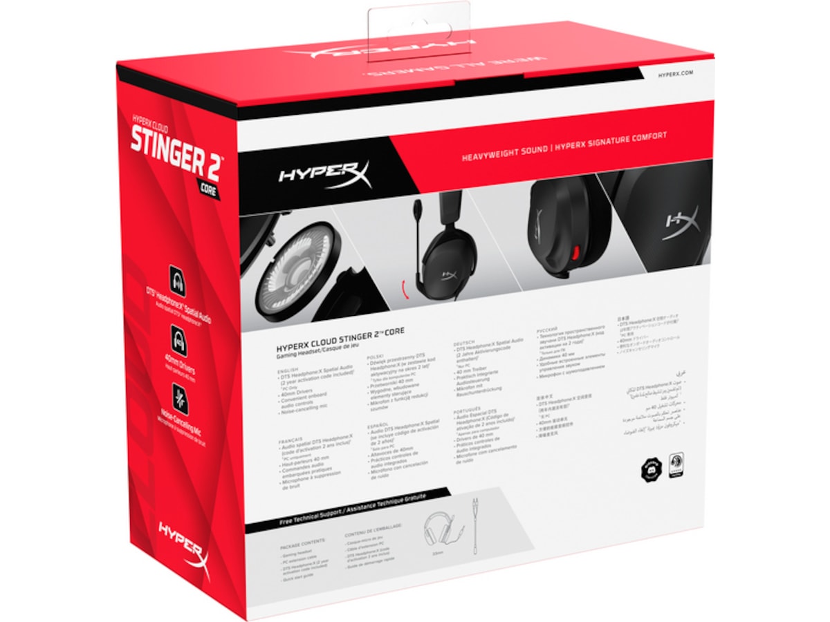 HyperX Cloud Stinger 2 Core Gaming Headset (sort) Gaming headset