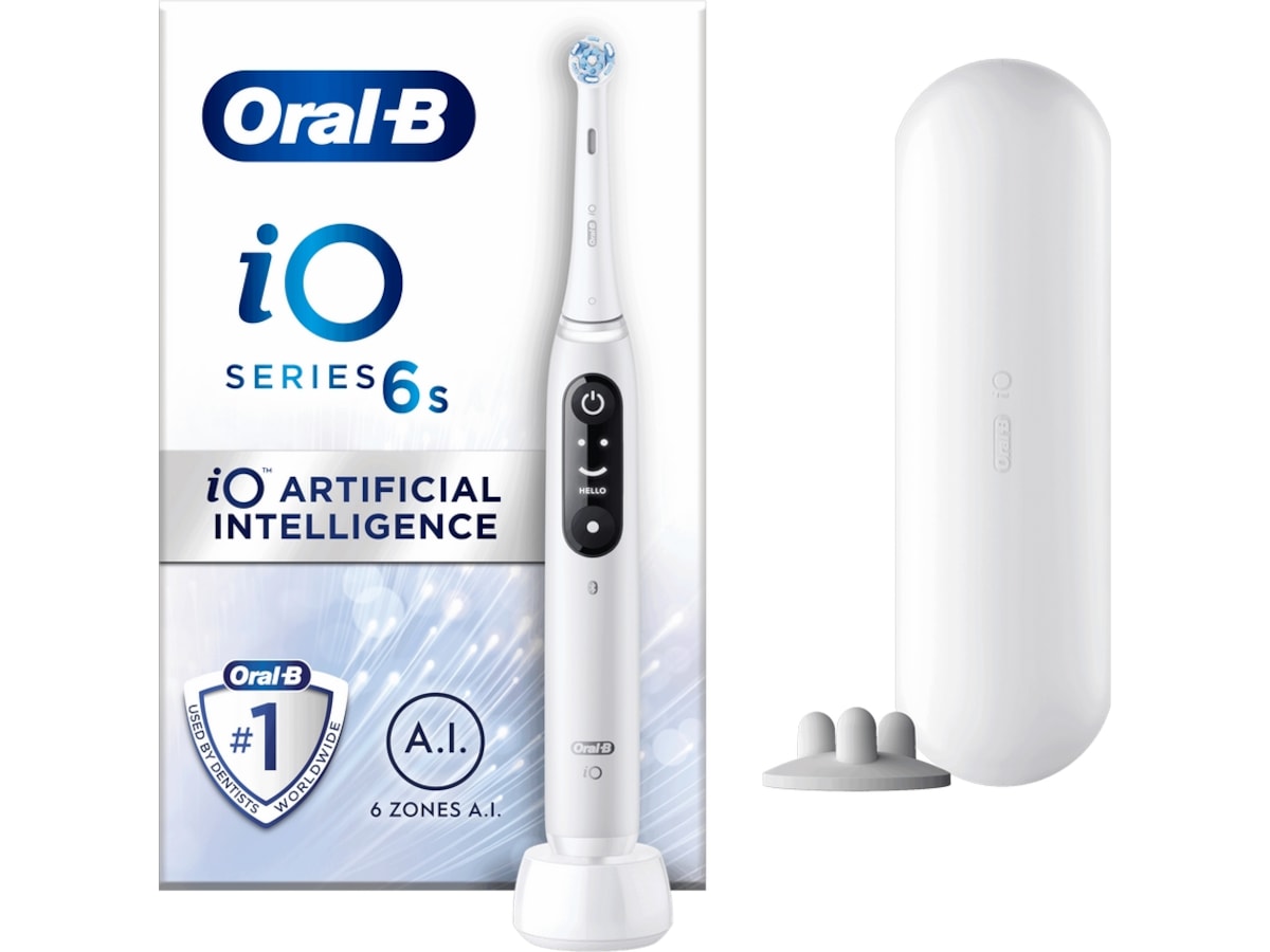 Oral-B iO 6S Elektrisk Tannbørste (hvit) Elektriske tannbørster