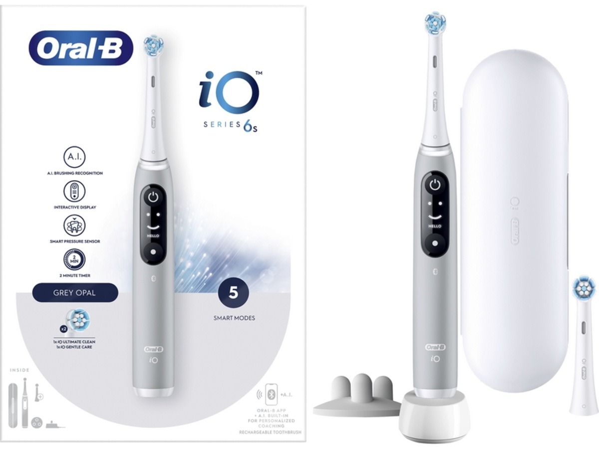 Oral-B iO 6S Elektrisk Tannbørste (grå) Elektriske tannbørster