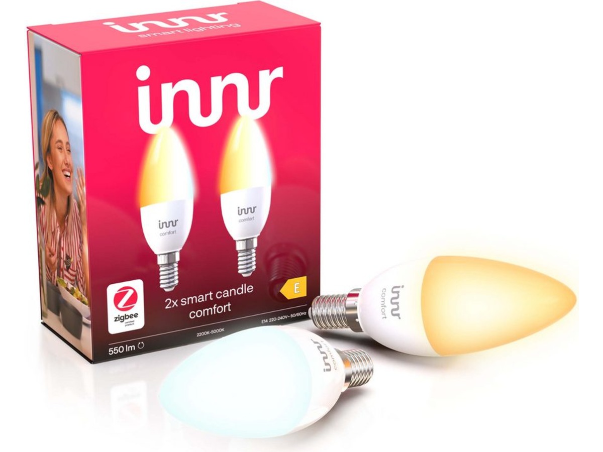 Innr smart lys E14 ambiance hvit 2 pack Lyspærer & LED-pærer