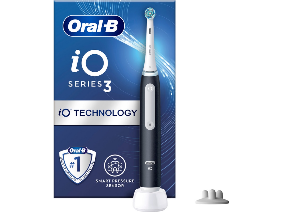Oral-B iO 3 Elektrisk Tannbørste (sort) Elektriske tannbørster