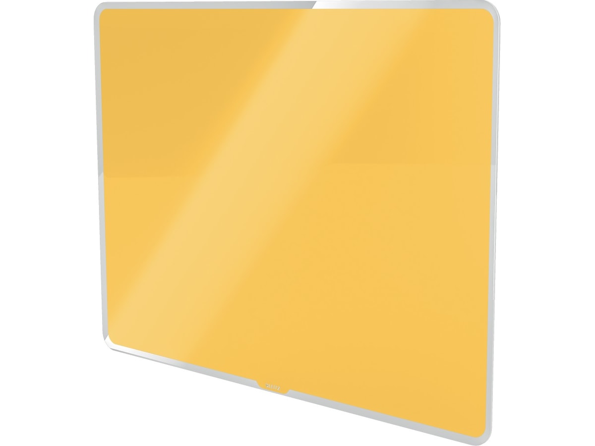 Leitz Cosy Glasstavle - magnetisk whiteboardtavle 80x60 cm - varmgul Whiteboardtavler