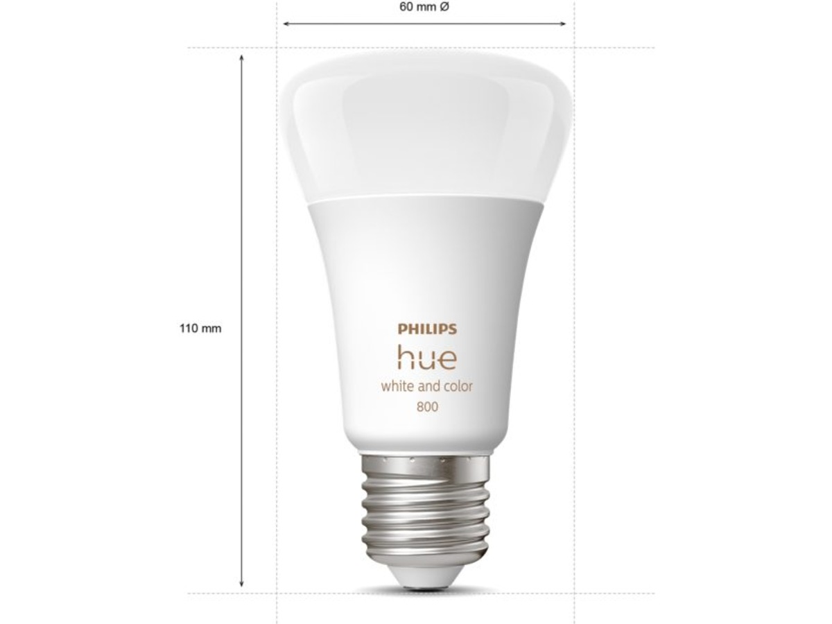 Philips Hue WCA -pærer 6,5 W A60 E27 4 stk Lyspærer & LED-pærer