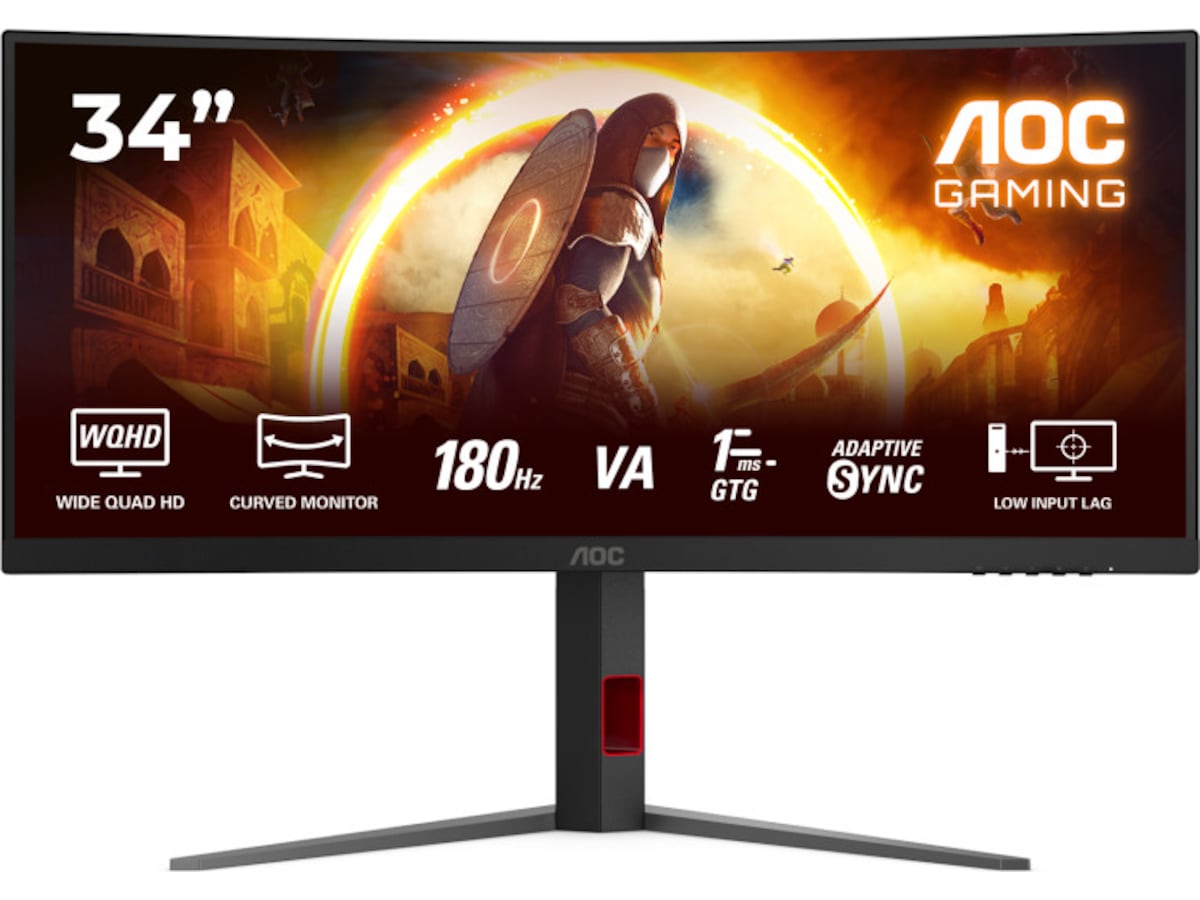 AOC 34" curved gamingskjerm CU34G4 Skjermer