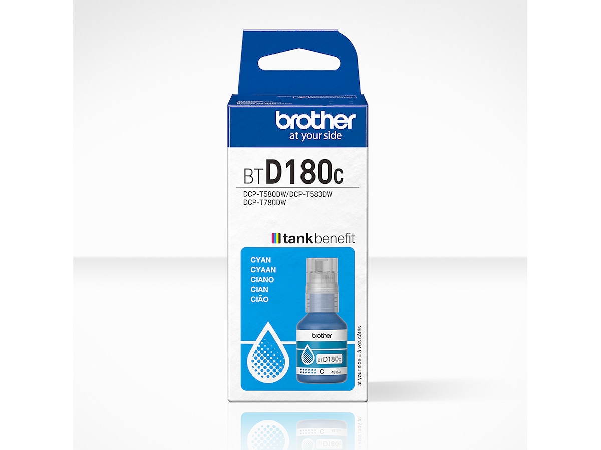 Brother BTD180C blekkflaske Cyan Blekkpatroner