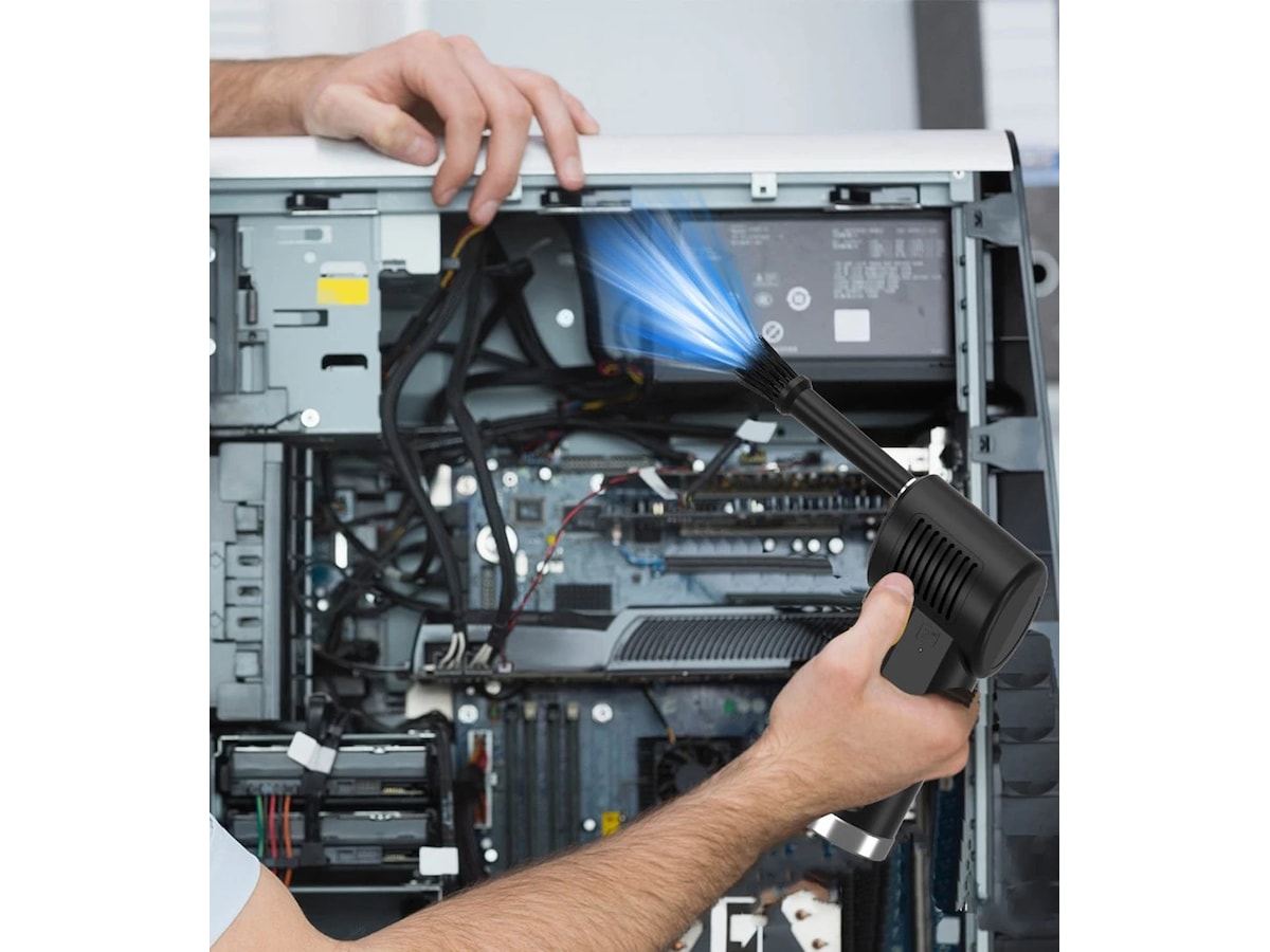 Mission SG 75W støv- og luftblåser (sort) Rens