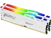 Kingston FURY Beast RGB DDR5 6000MHz 32GB Hvit Minnebrikker