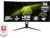 MSI 34" curved gamingskjerm MAG 342CQR E2 Skjermer