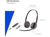 Poly Blackwire 3225 Stereo USB-C hodesett Hodesett, kablet