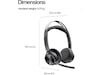 HP Poly Voyager Focus 2 MS USB-C trådløst headset Hodesett, trådløse