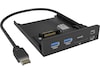 ICY BOX IB-HUB1419-i3 Frontpanel 3,5" USB/FireWire